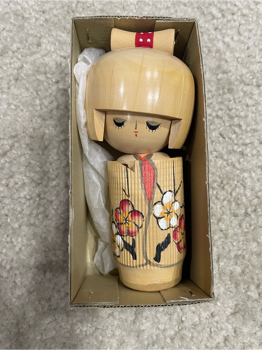 Handmade wooden Kokeshi Doll